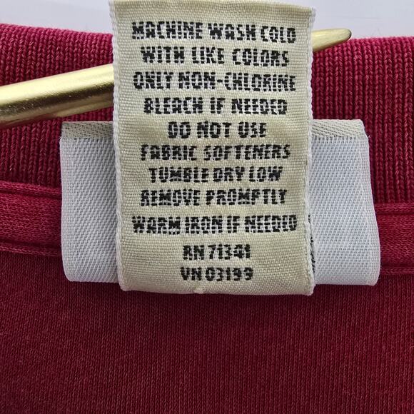 LL Bean Premium Double L Polo Men L TALL Pima Cotton Short-Sleeve w Pocket Red - Picture 13 of 13